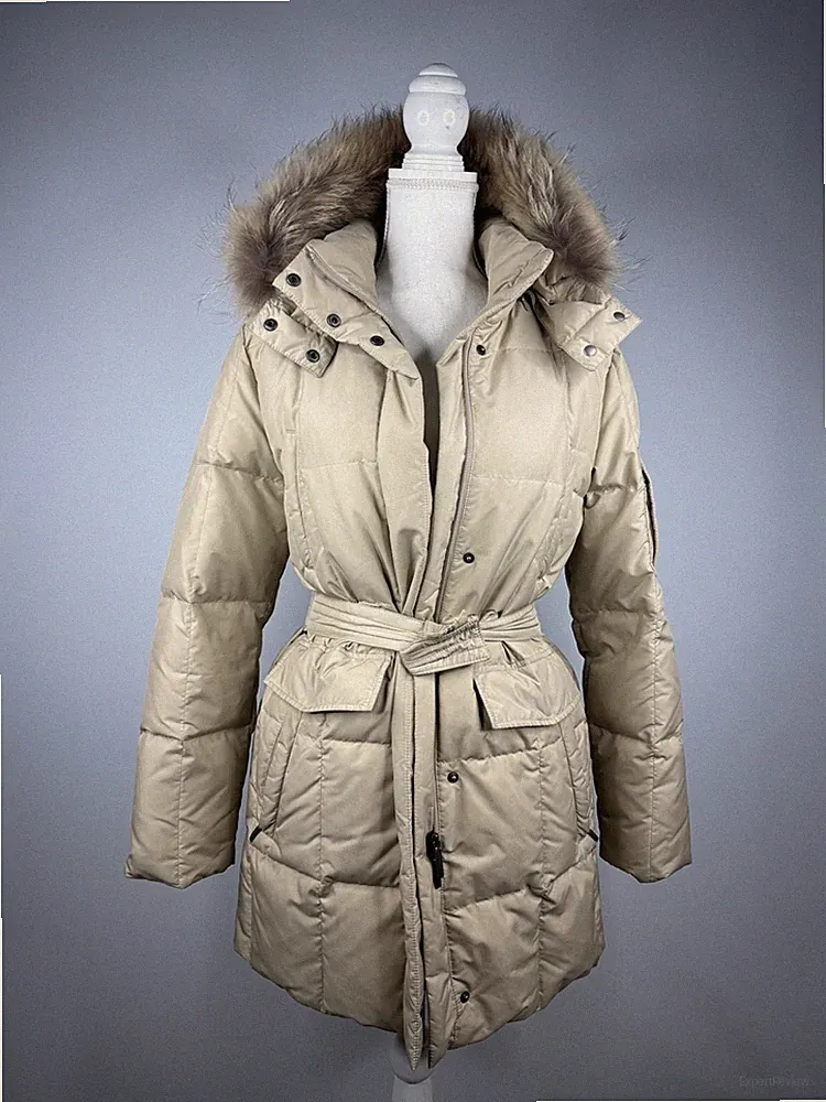 Burberry Damen Mantel Jacke Daunenmantel Beige Gr. 36