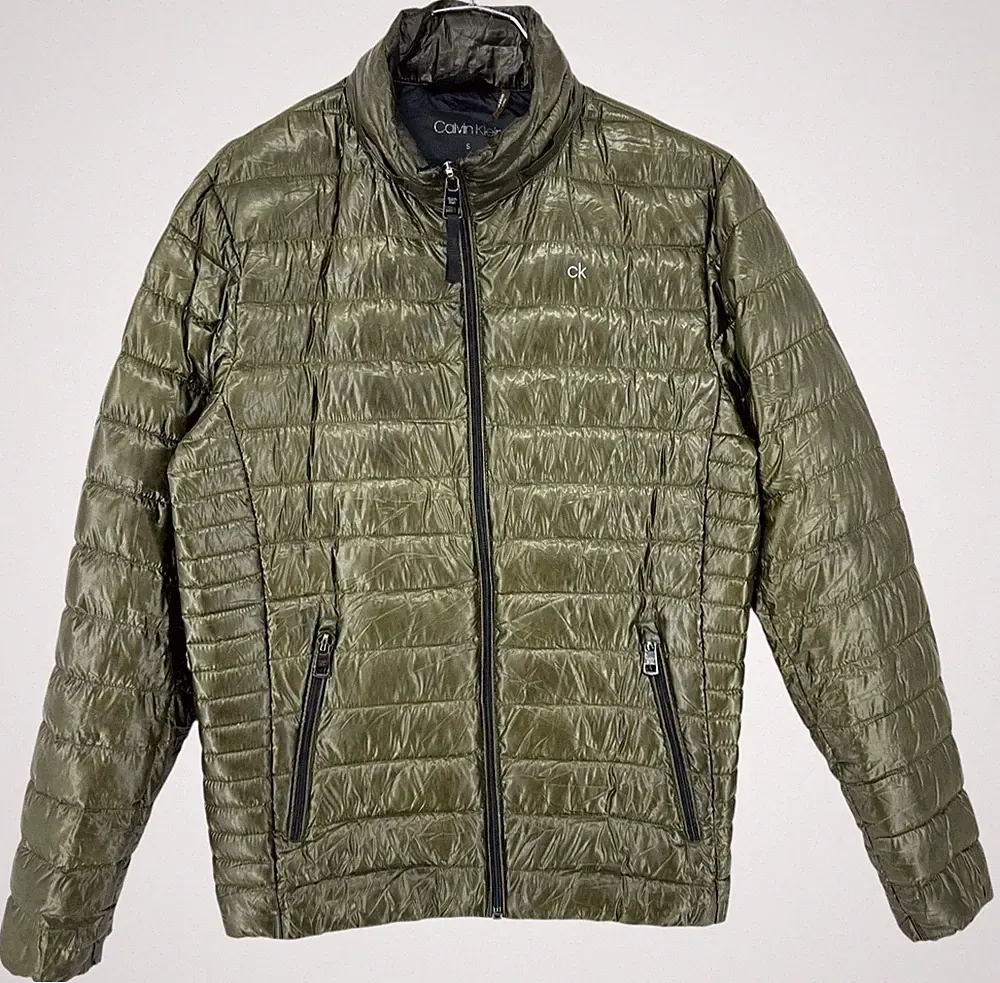 Calvin Herren Bomber Daunenjacke Mantel Größe S