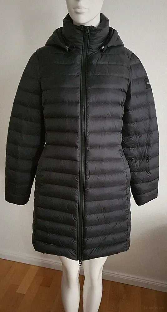 Calvin Klein Daunenmantel Gr S 36 NEUWERTIG Schwarz LOGO LEICHTDAUNEN 289 Euro