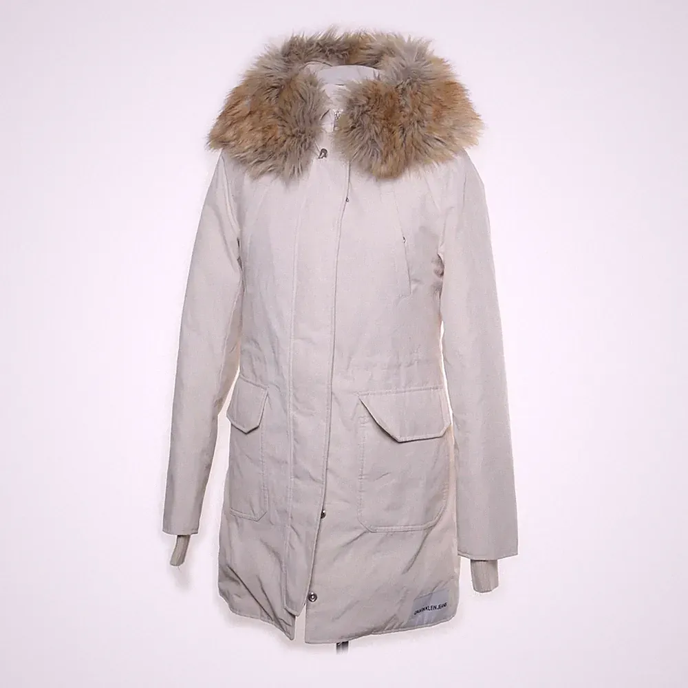 Calvin Klein Jeans, Daunenmantel, Damen, Größe: XS, Beige #oGR