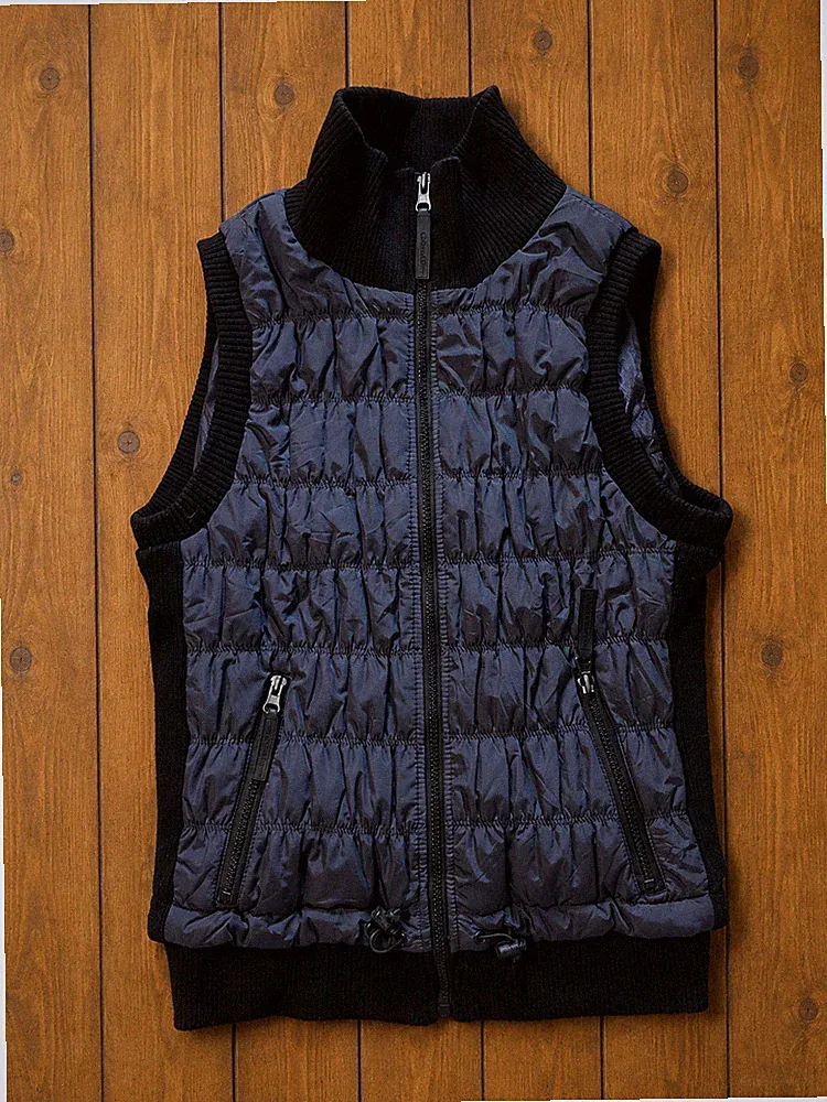 Calvin Klein Performance ärmellose Daunenjacke schwarz/grau - Größe S - sehr gut