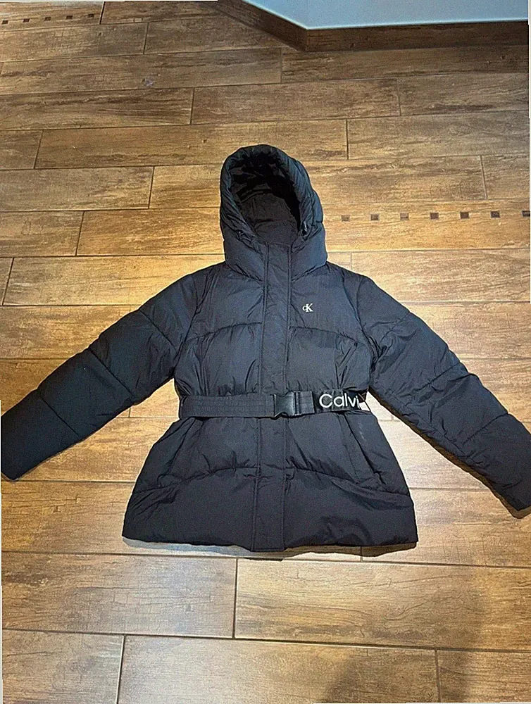 Calvin Kleinjeans Mantel M Damen Schwarz Daunenjacke Wintermantel