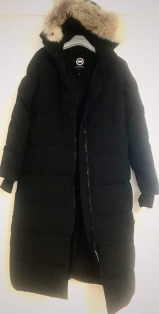 Canada Goose Wintermantel mit Fellsaum an der Kapuze Gr. M