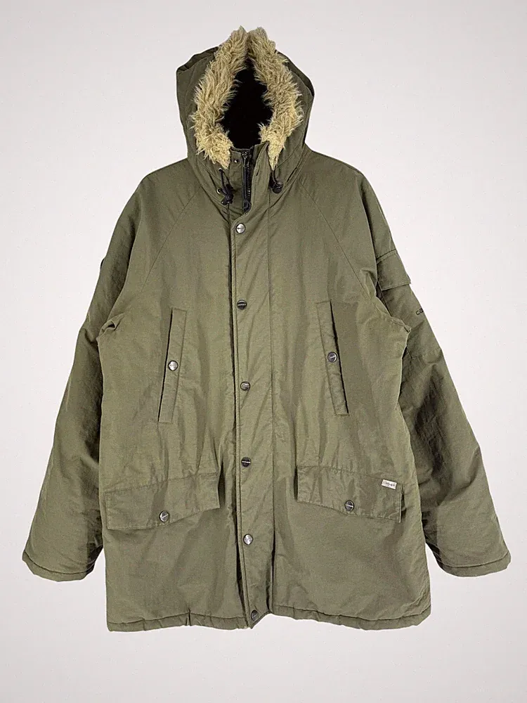 Carhartt Herren Ahoi mit Kapuze Puffer Daunenjacke Mantel Größe L