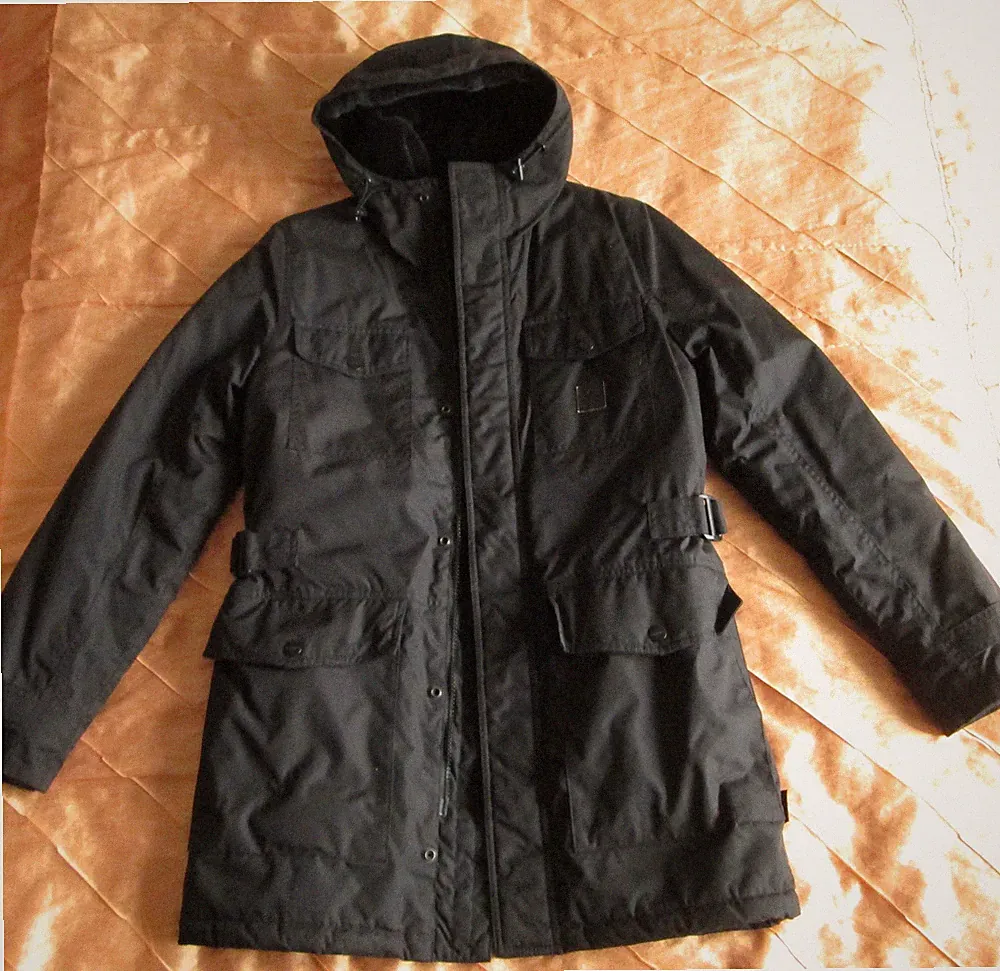 CARHARTT PARKA KAPUZE DAMEN MANTEL W´MOUNTAIN COAT CORDURA BLACK SCHWARZ L, 40