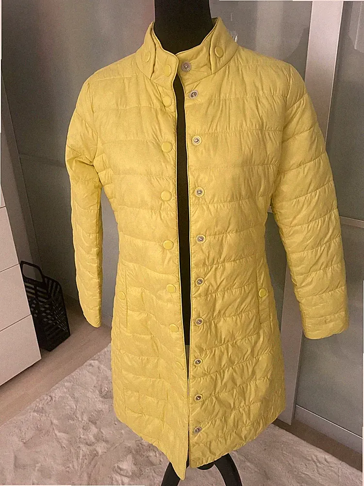 Carry Casual Daunen Damen Mantel Steppmantel Größe S,Farbe:Limon, Polyamid