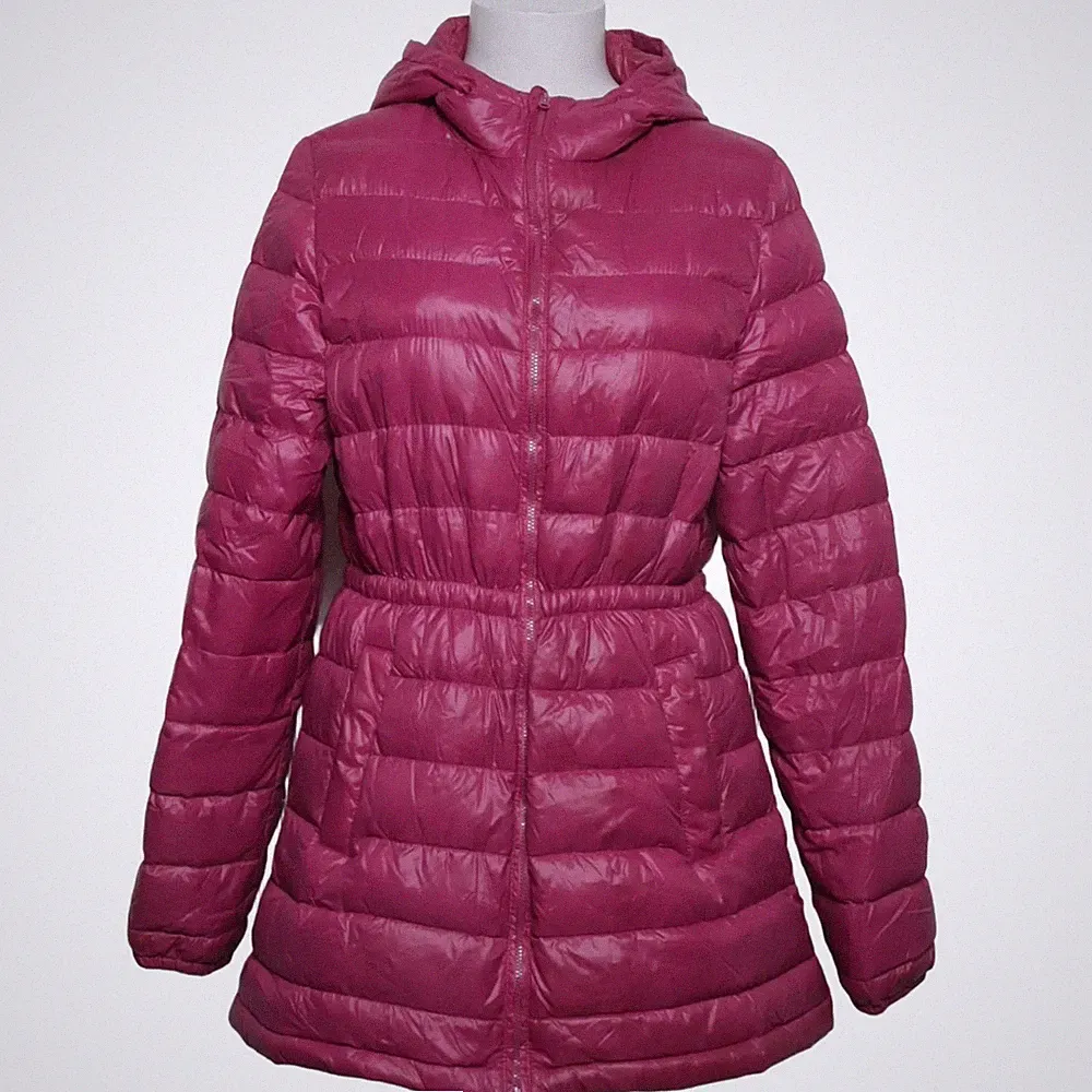 Casual, Daunenmantel, Damen, Größe: 40, Pink, Daune/Feder/Polyamid #Ae9