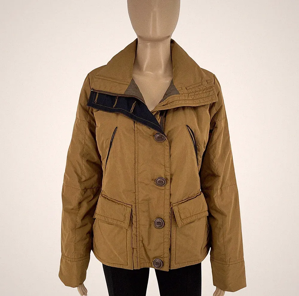 Cerruti 1881 Damen Braune Daunenjacke Mantel Größe 42 Eu 38 UK 10 US 8