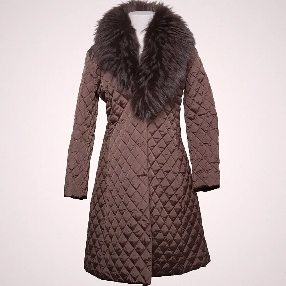 Cerruti, Daunenmantel, Damen, Größe: 44, Beige, Daune/Feder/Polyamid #UDI