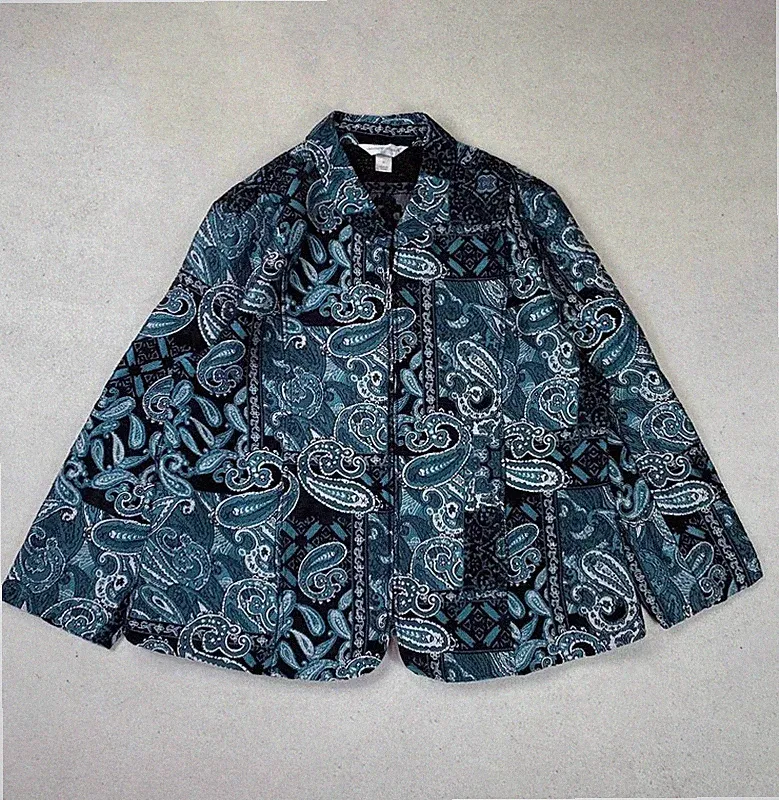 Christopher & Banks Gobelinjacke Motiv Paisley Tapestry Jacket Vintage Style