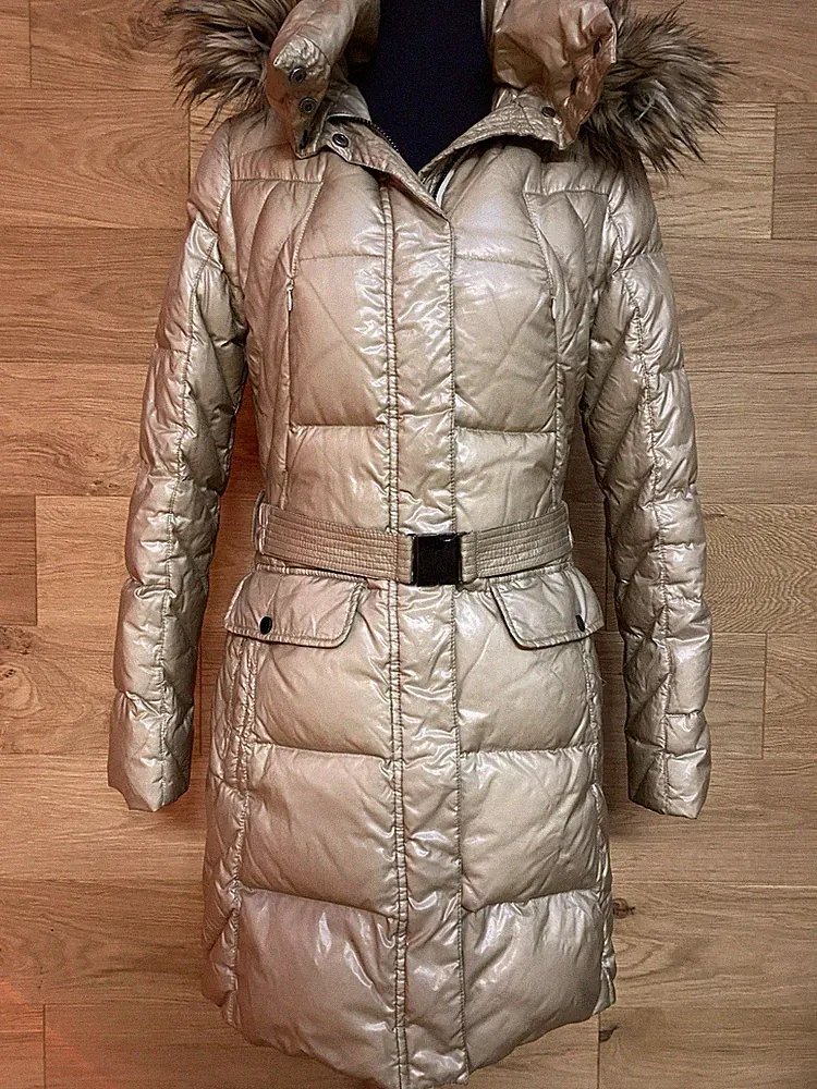 Cinque Damen Wintermantel Daunenmantel Gold 36/38