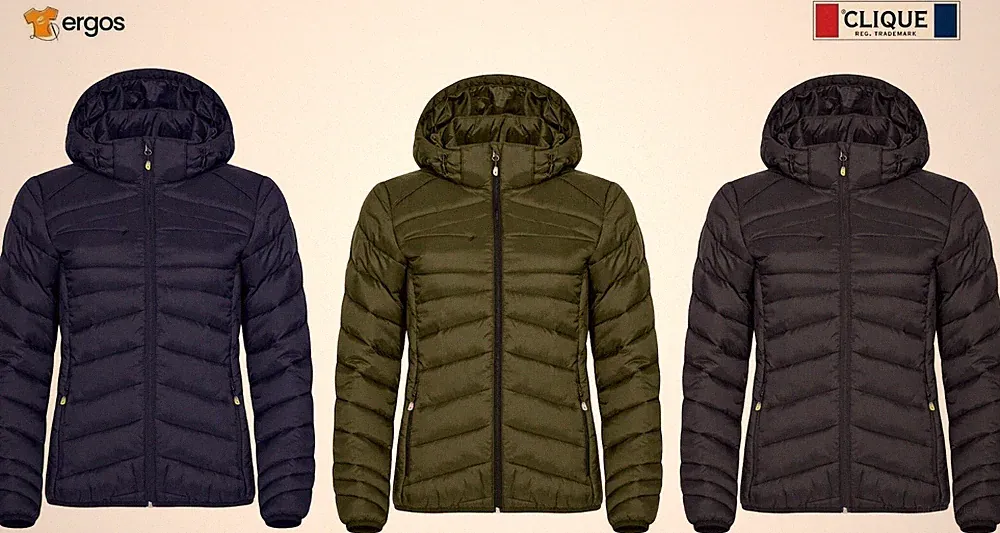 CLIQUE Jacke IDAHO LADY Daunenjacke aus recyceltem Material mit Kapuze Damen
