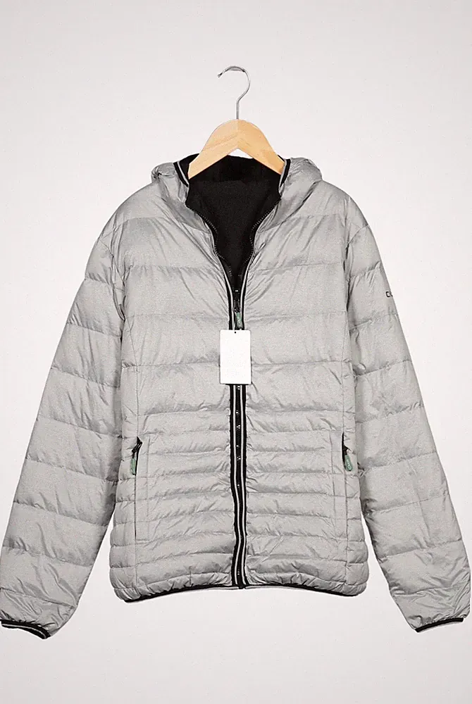 CMP Jacke Damen Anorak Jacket Kurzmantel Gr. EU 42 Daunen Grau #fxlm2ga