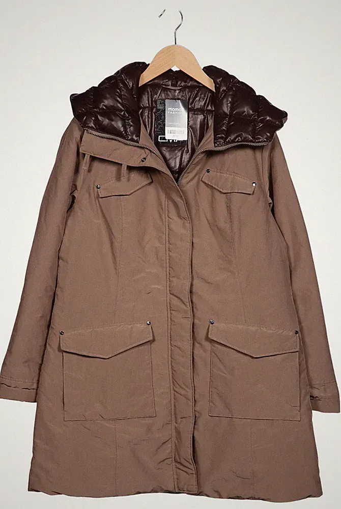 CMP Mantel Damen Jacke Parka Gr. EU 46 Daunen Beige #q23zdrt
