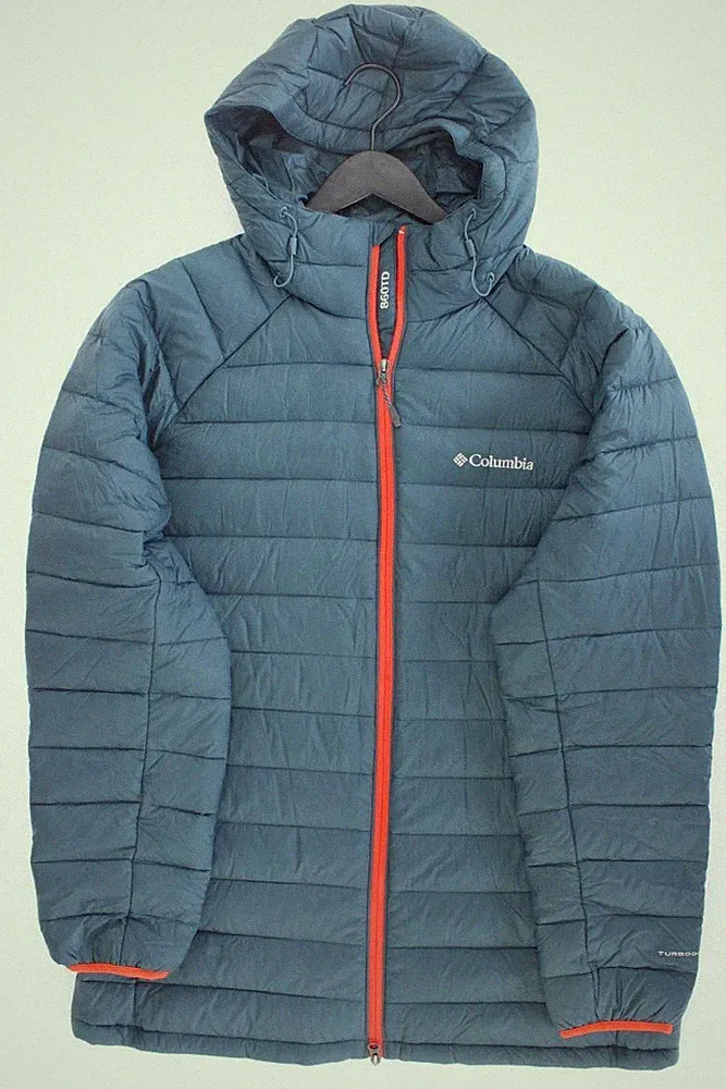Columbia Steppmantel petrolfarben für Damen Gr. 42, L neuwertig blau aus Nylon
