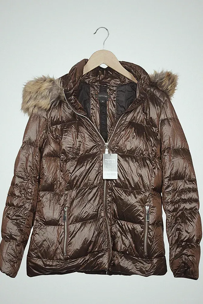 Comma Jacke Damen Anorak Jacket Kurzmantel Gr. EU 42 Daunen Braun #fr9qnu4