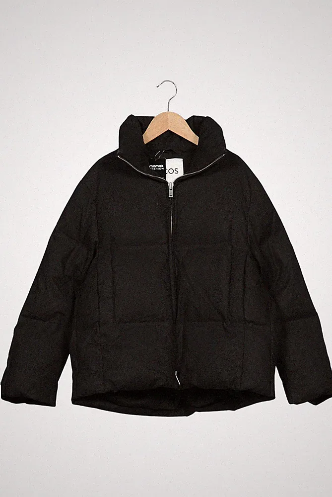 COS Jacke Damen Anorak Jacket Kurzmantel Gr. 2XS Daunen Baumwolle Sc... #6crq6xj