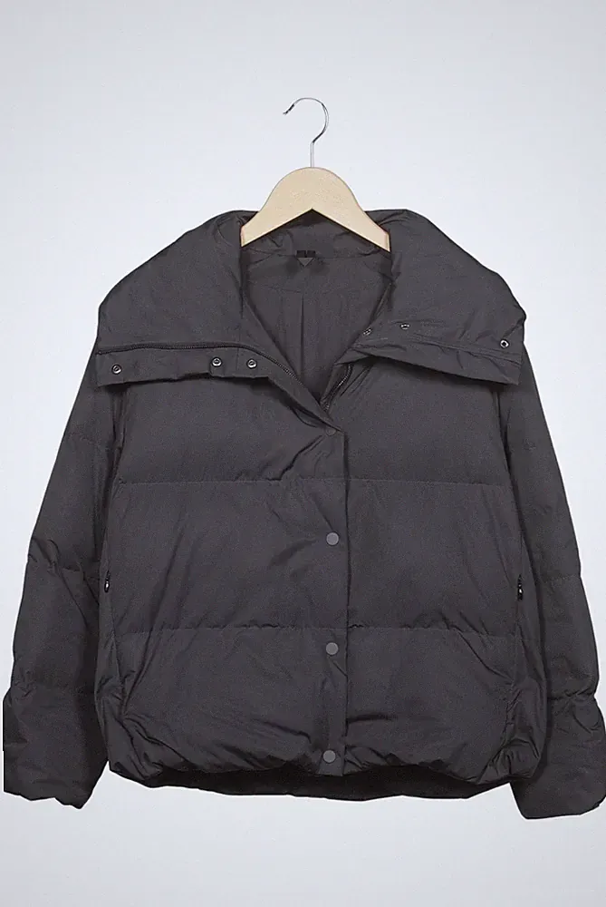 COS Jacke Damen Anorak Jacket Kurzmantel Gr. 2XS Daunen Grau #ecvmmxi