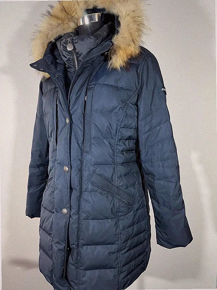 Cross Ober Winterjacke kacke Mantel Daunen Gr 44 Top Zustand
