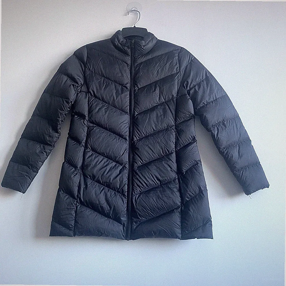 Cubus Super Light Daunenjacke Schwarz Damen M Leichter Puffer Mantel Minimali...
