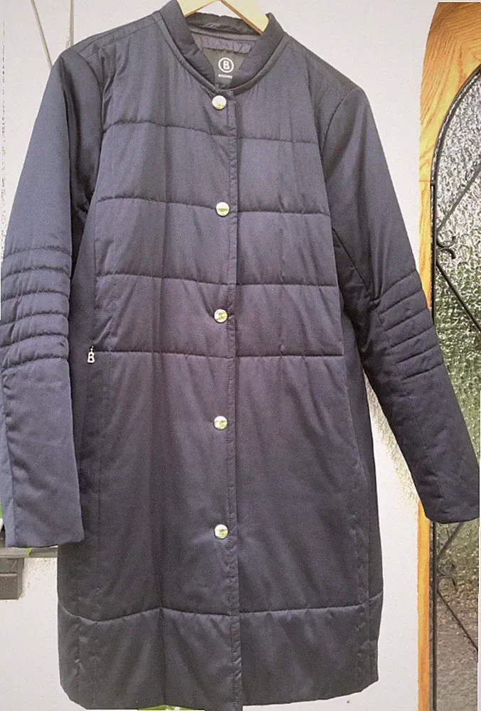 Damen Bogner Daunenstepp Mantel Dunkelblau Neu Gr. 40