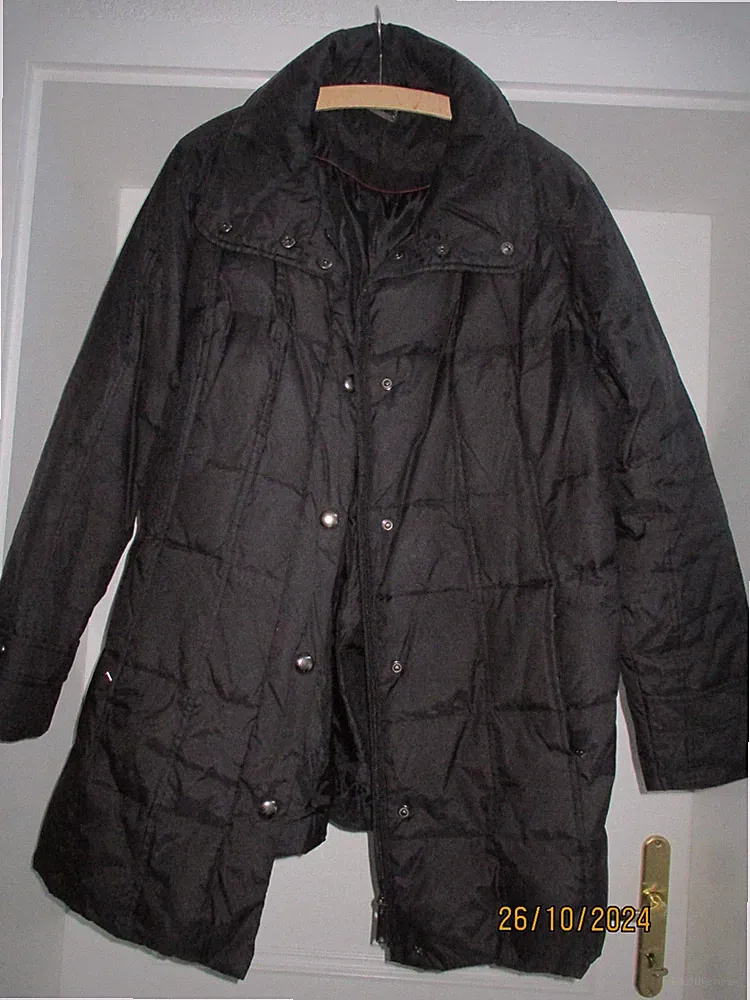 Damen-Daunen-Jacke/Kurzmantel, schwarz, Gr. M
