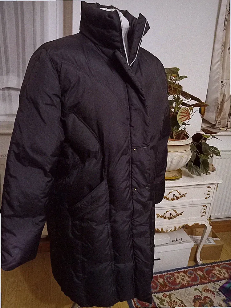 DAMEN DAUNEN MANTEL JACKE*CLARINA * Gr.42*SUPER WARM SCHÖN + ZIPP 2 ÖSEN FEHLEN