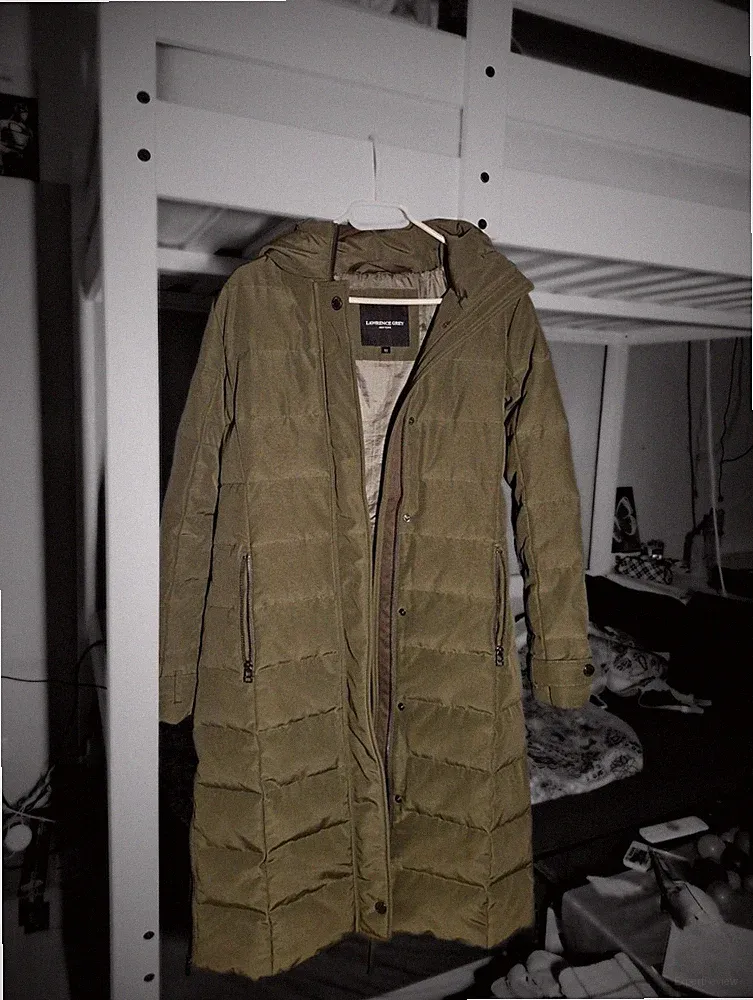 Damen Daunen Wintermantel Olivgrün XS Lawrence Grey