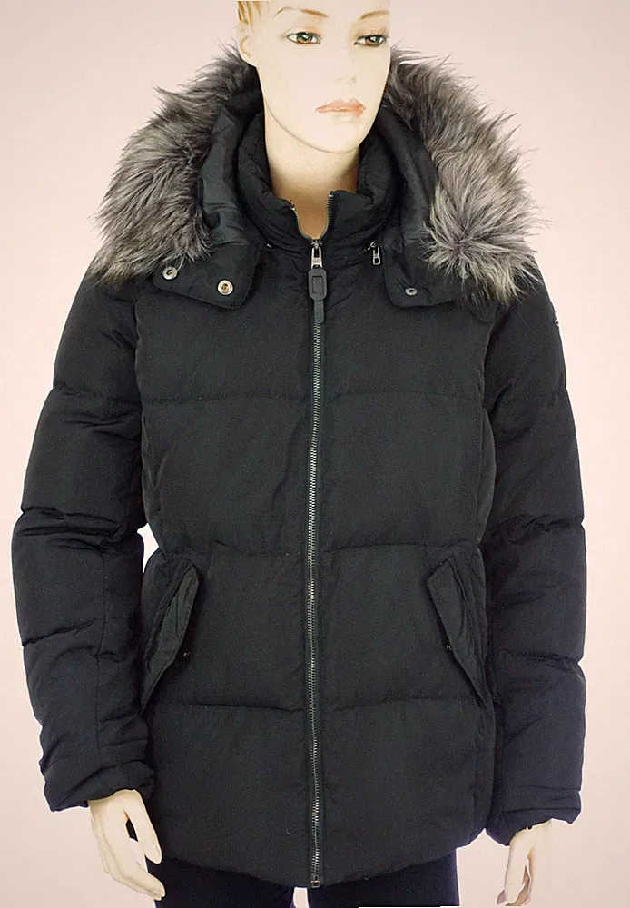 Damen Daunenjacke Daunen ONLY ONL LANA Down Jacket Farbe schwarz Größe S