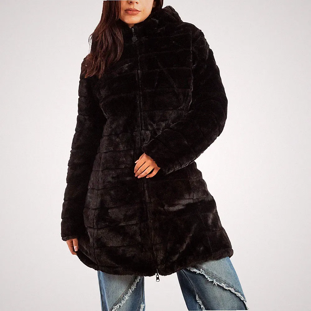 Damen Daunenjacke Mantel Pelz Wende Double Face Parka TOOCOOL J81161A