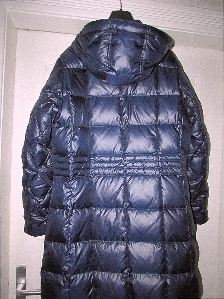 Damen Daunenmantel DOLOMITE Kapuze Gr.44/46 Gr.XXL BLAU