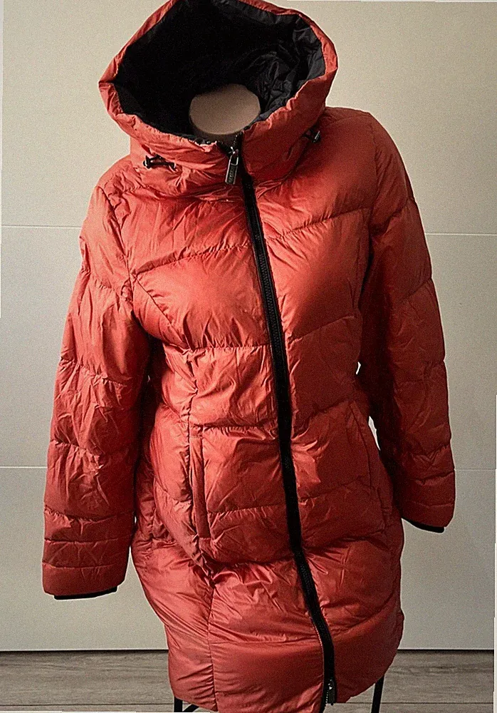 Damen Mantel braune Winter Daunenjacke/Mantel Gr.L RealDown 90/10 TOP