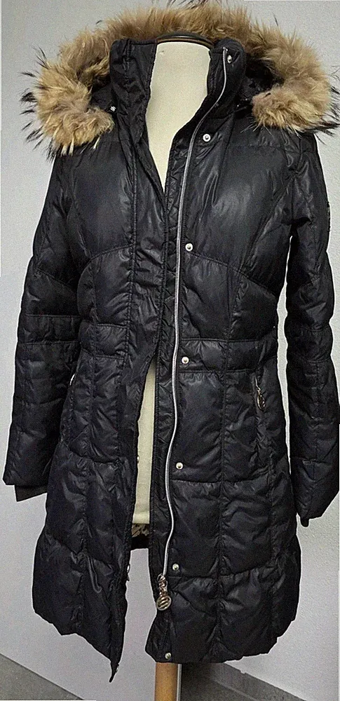 Damen Sportalm Kitzbühel Daunen Mantel 36 S Echt Fell Kapuzen Daunenmantel Parka