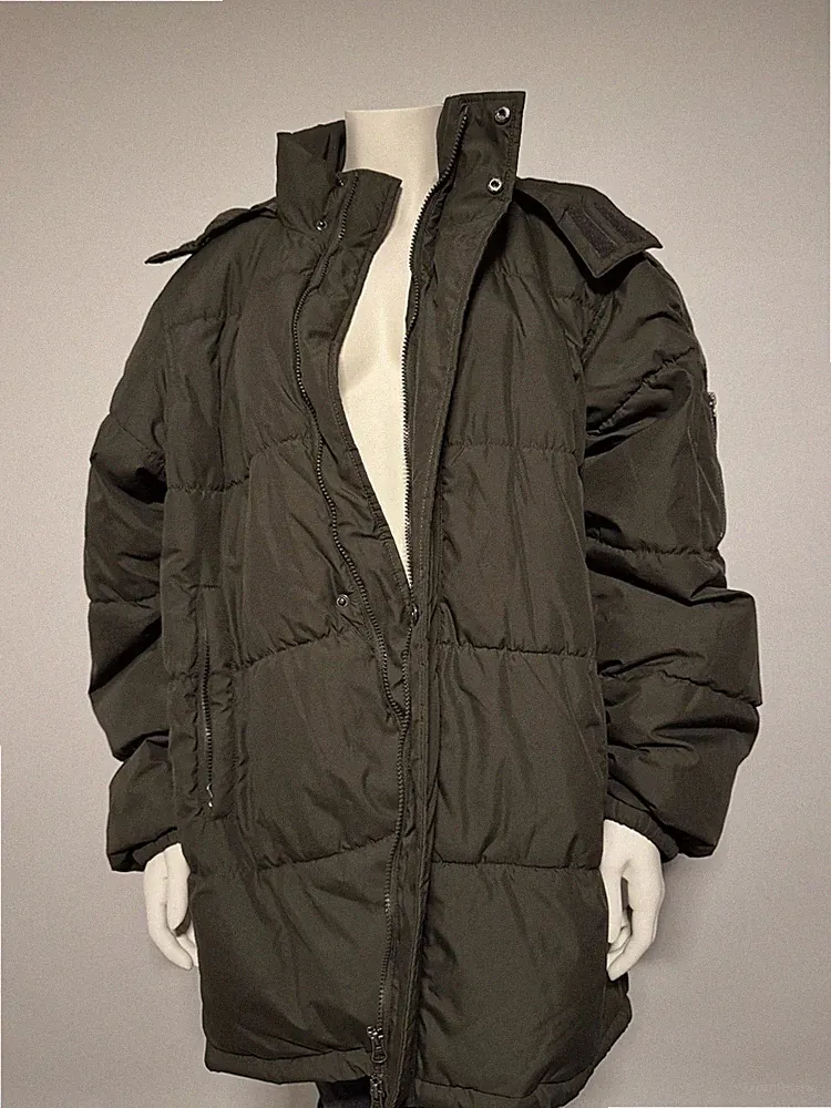 Damen Winterjacke Khaki Gr. 50 MEDICO Kapuze Steppmantel