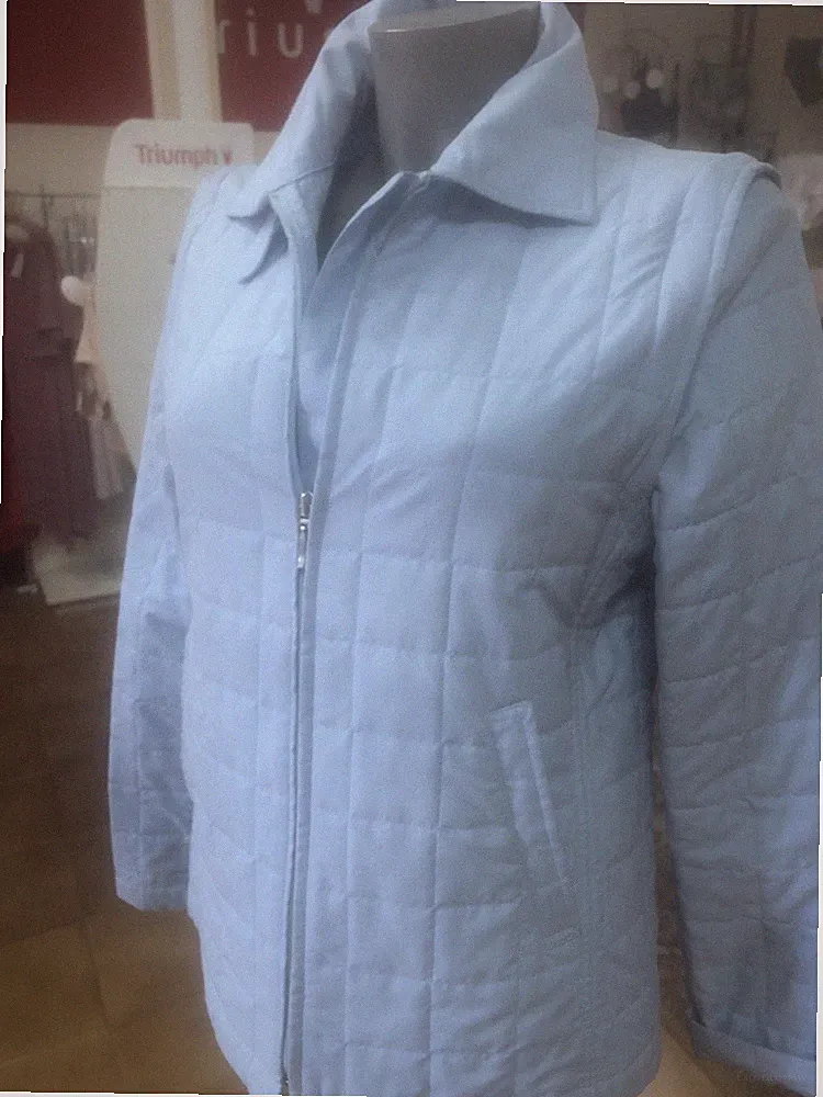 Damen Winterjacke mit Reißverschluss und Blitz am Ärmel zum Ausziehen