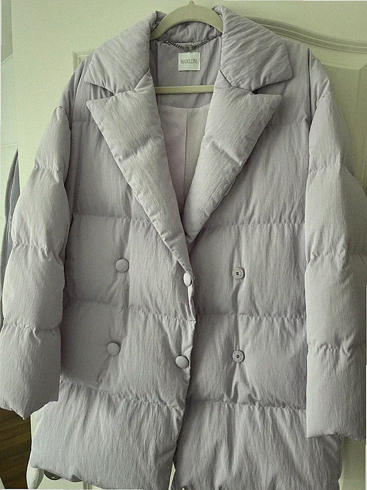 Damen-Wintermantel von Madeleine, Gr. 36 bzw. S, sehr warm, violett, N e u !!!