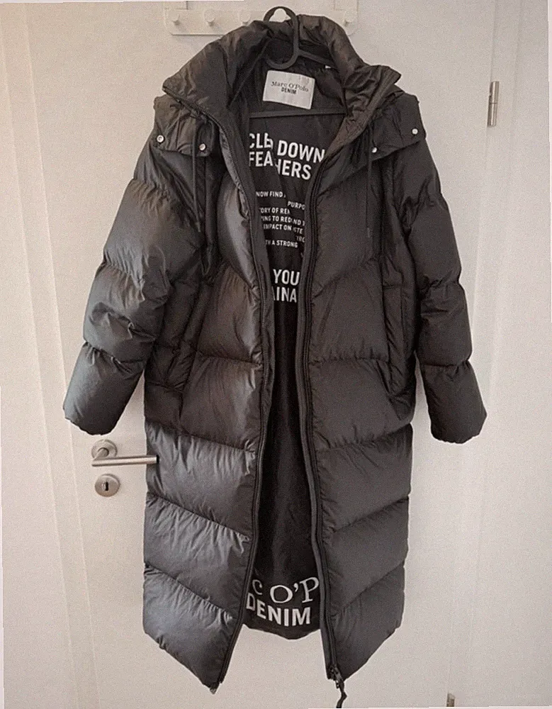 Daunen Mantel Marc O‘ Polo Demin Gr M /38 Schwarz