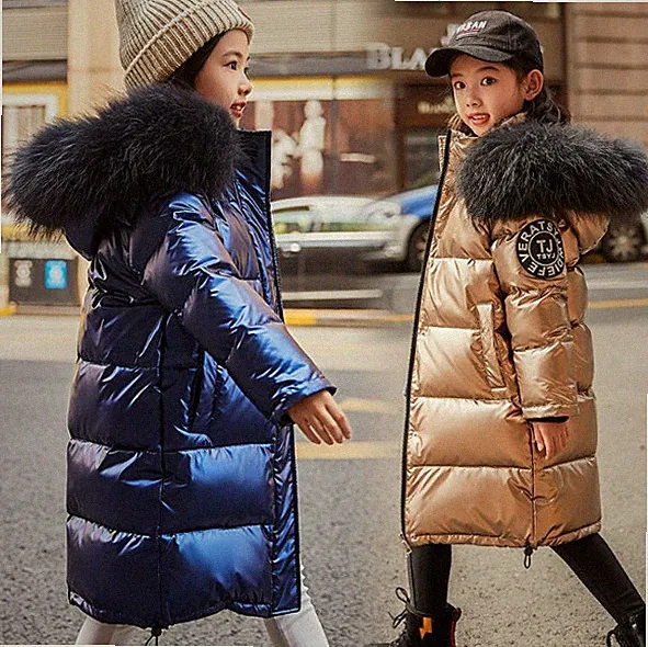 Daunenjacke Kinder Mit Kapuze Mädchen Jungen Mantel Verdicken Warm Winter Gifts