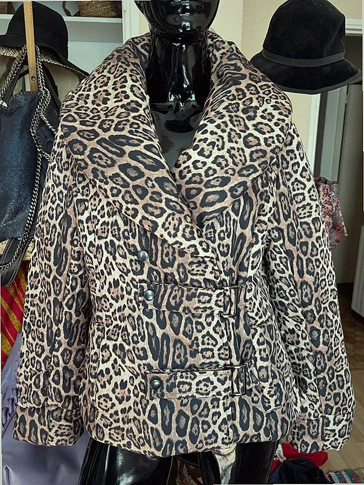 Daunenjacke Leopard INFINITIV Größe 1