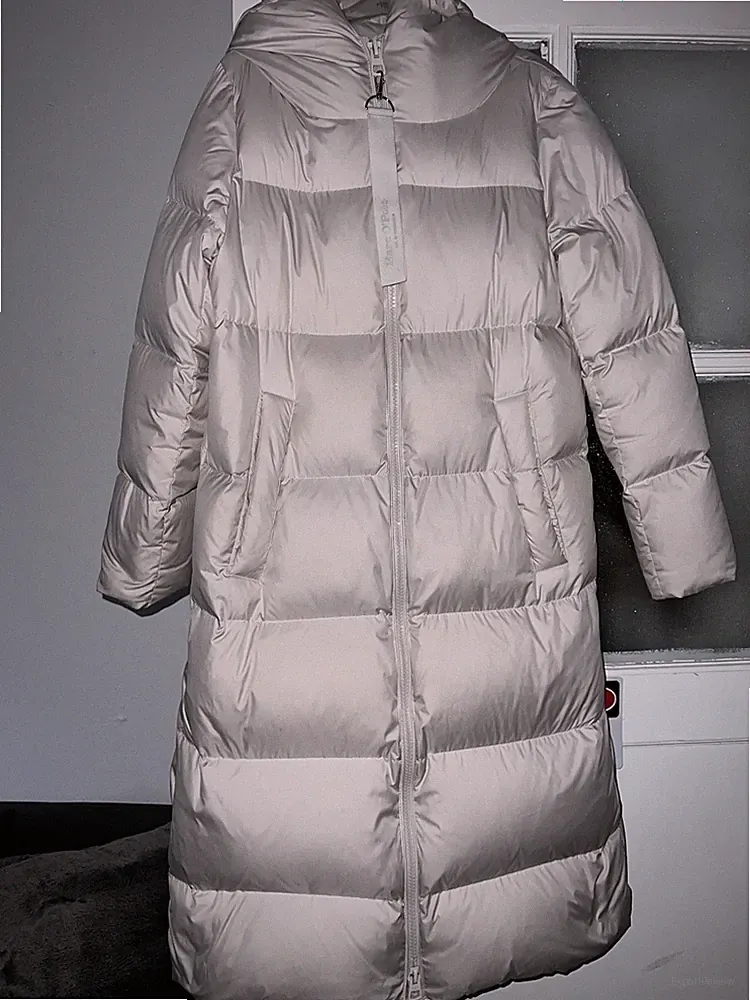 Daunenmantel 38 beige Marc O’Polo Puffercoat Offwhite Wintermantel Stone