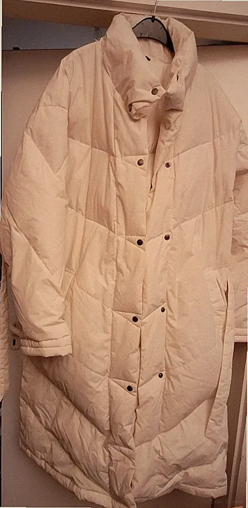 Daunenmantel Damen 48 Cremeweiss