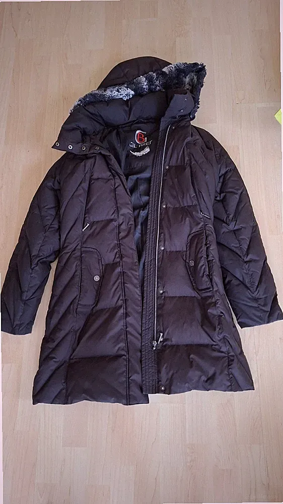 Daunenmantel Damen Gil Bret Gr. 36 Schwarz mit Kapuze