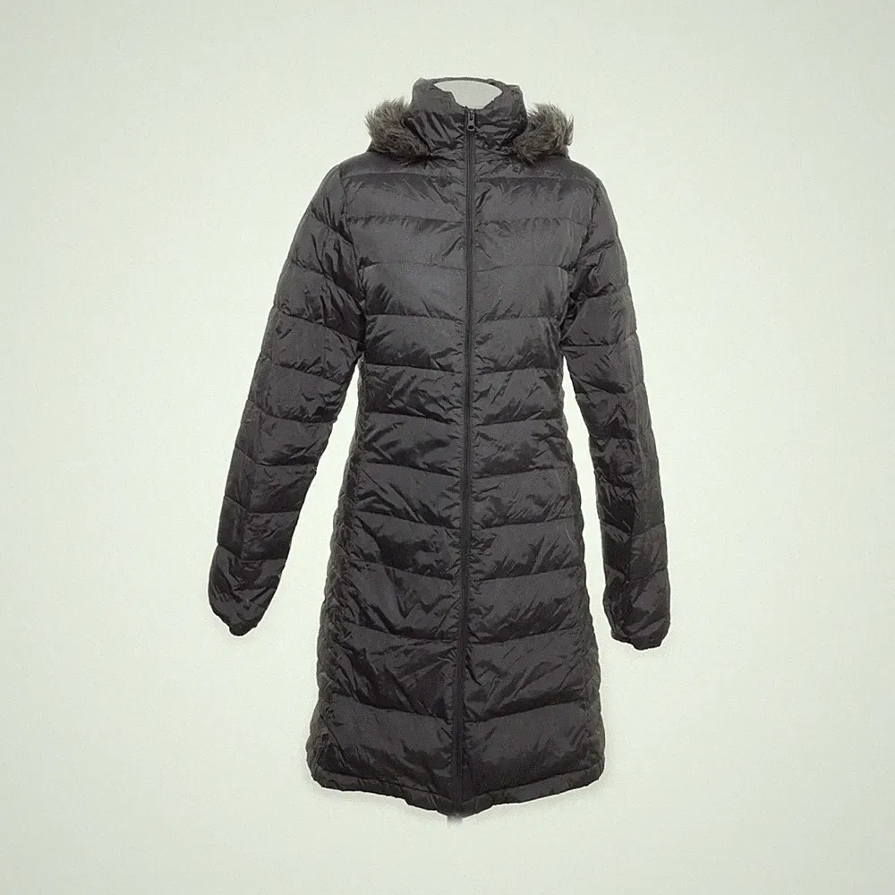 Daunenmantel, Damen, Größe: 36, Grau, Daune/Feder/Nylon, Einfarbig #4AI