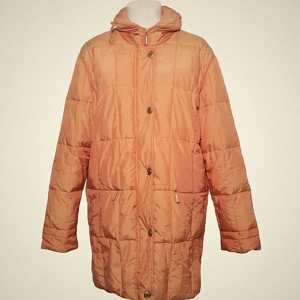 Daunenmantel, Damen, Größe: 38, Orange, Daune/Feder/Polyamid/Polyester #xE7
