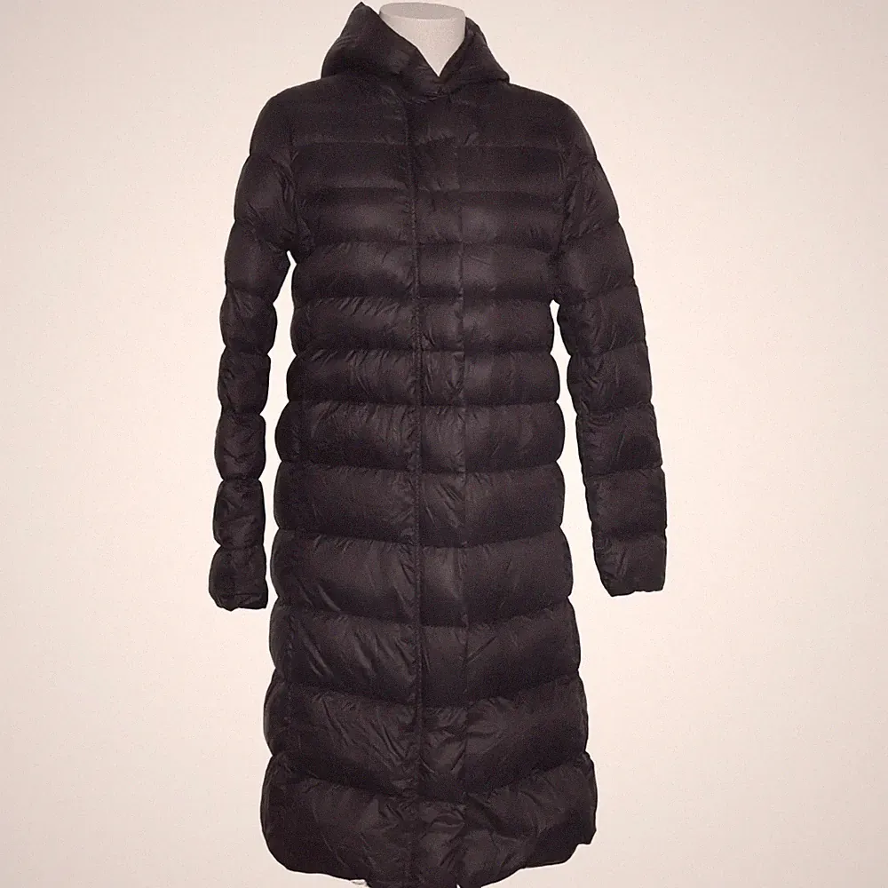 Daunenmantel, Damen, Größe: 40, Grau, Daune/Feder/Polyamid/Polyester #jGD