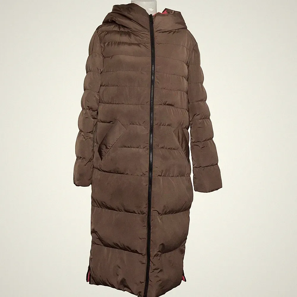 Daunenmantel, Damen, Größe: L, Beige/Pink #2J8