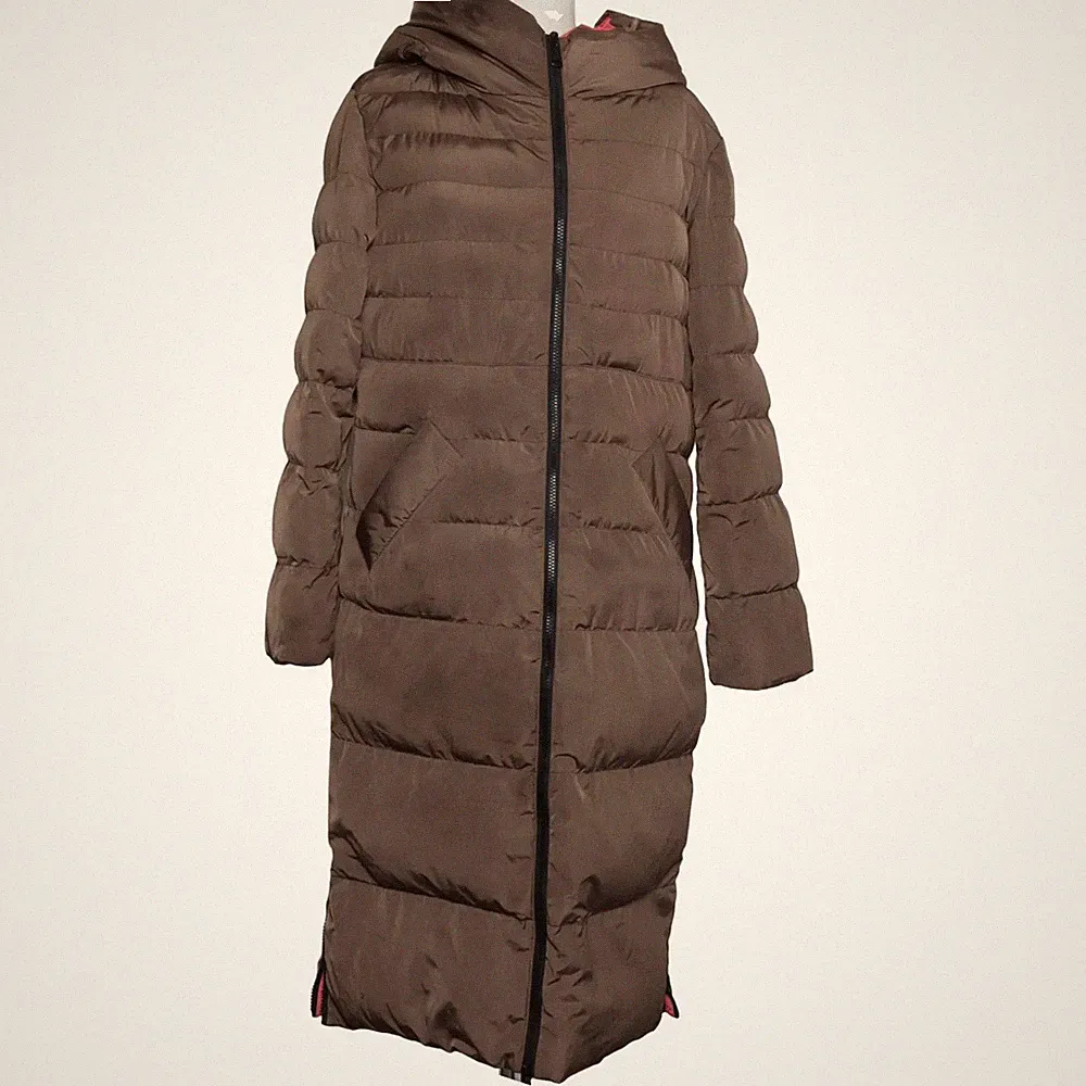 Daunenmantel, Damen, Größe: L, Beige/Pink #2J8