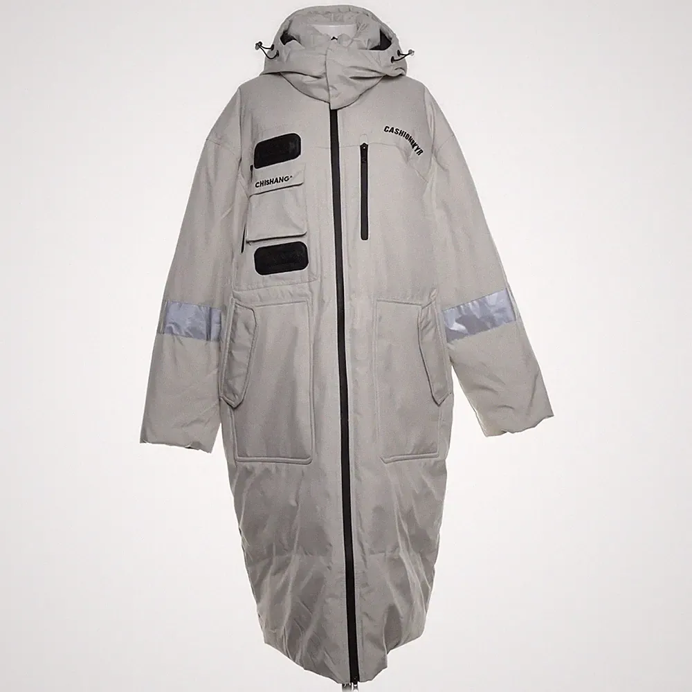 Daunenmantel, Damen, Größe: XL, Beige, Daune/Polyamid/Polyester, Sonstiges #v4x