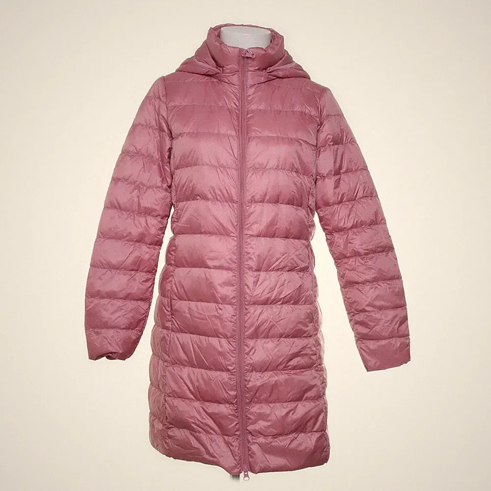 Daunenmantel, Damen, Größe: XL, Liten i storlek, Pink #vvQ