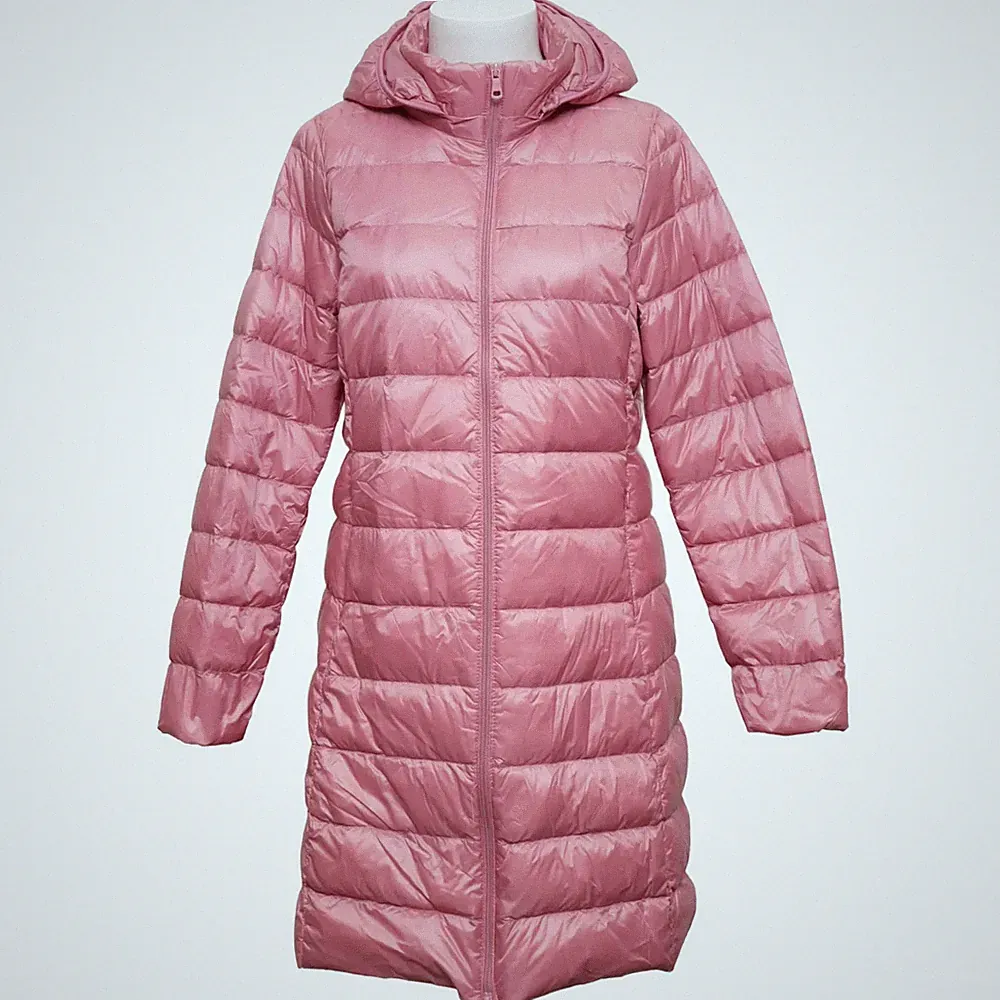 Daunenmantel, Damen, Größe: XL, Pink, Daune/Feder/Polyamid/Polyester #2f7